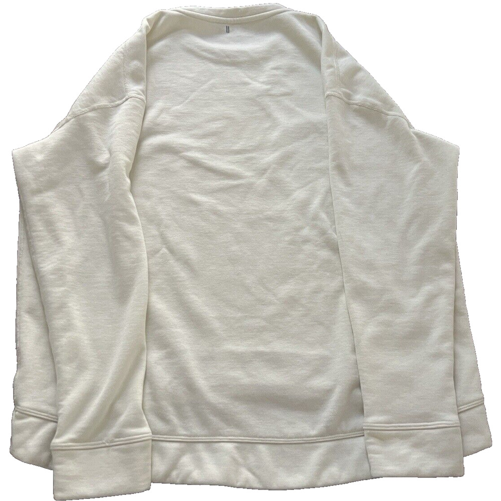 NOBULL Women's crew neck Logo soft sweatshirt MEDIUM Ivory Excellent Condition - Picture 3 of 10